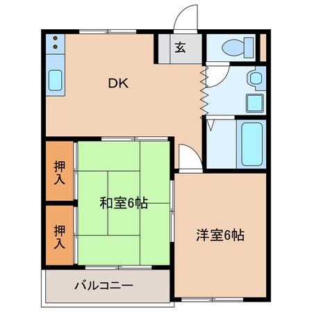 掛川駅 徒歩31分 2階の物件間取画像